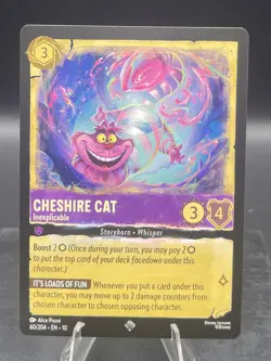 Disney Lorcana-Whispers in the Well-Cheshire Cat-Inexplicable-#60-Base -NM - Image 1