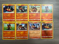 Litten Torracat Incineroar Pokemon Card Collection Lot Of 15 With Reverse Holos - Image 3
