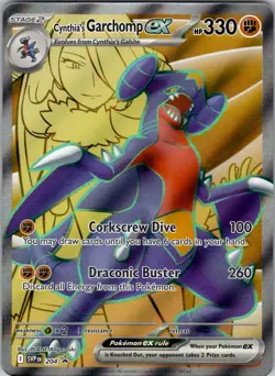 Cynthia's Garchomp ex Promo SV: Scarlet & Violet Promo Cards 204 NM Holo - Image 1