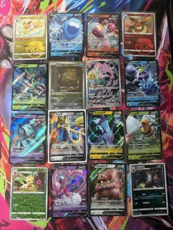 Pokemon 16 Card Lot nm V Max Mega Amazing Ex HOLO Rare Hits Only F123 - Image 1