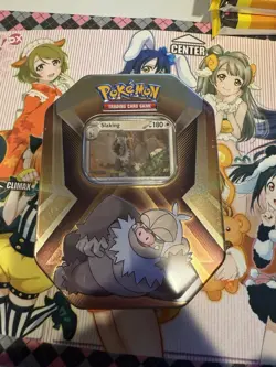 Pokemon TCG Triple Whammy Tin (3 foil cards, 3 booster packs, and 1 code card) - Image 1