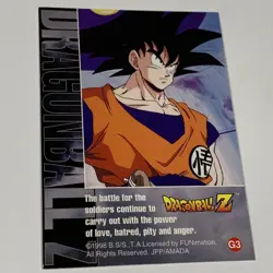 Dragon Ball Z TCG 1998 Funimation JPP/Amada Krillin Foil Card #G-3 CCG Jp UR - Image 2