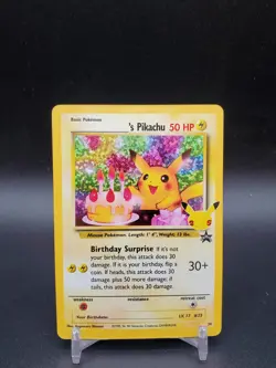 Birthday Pikachu 24 Black Star Promo Celebrations NM Pokemon Card - Image 1