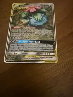 Pokemon Venusaur & Snivy GX TAG TEAM Promo Holo Card SM229 270 HP 2019 - Image 4