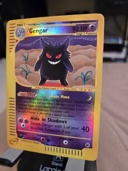 Pokemon Gengar Expedition Base Set 048/165 Reverse Holo Rare 90 HP Card 2002 - Image 2