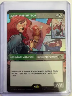 Mary Jane Watson Borderless #0229 FOIL Marvel's Spider-Man MTG NM ENG - Image 1