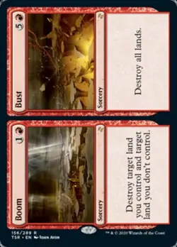 MTG English Boom // Bust NM Foil Time Spiral Remastered - Image 1