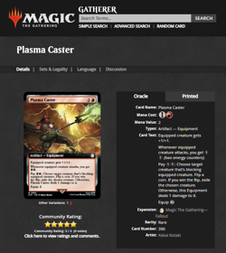 2024 MTG Magic the Gathering Fallout Extended Art Surge Foil #918 Plasma Caster - Image 3