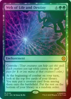 MTG - Web of Life and Destiny - SPM 122 - FOIL - NM - Image 1