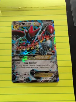 Pokemon TCG Mega M Scizor EX Holo Card 77/122 2016 Ultra Rare Breakpoint - Image 1