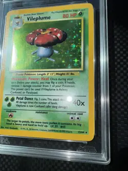 1999 Pokemon Jungle Vileplume HOLO Jungle No Symbol Error AGS 9 MINT PSA CGC - Image 2