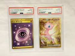 PSA 10 Pokemon Special Bundle - Gem Mint Gold Mew + Gold Psychic Energy - Image 1