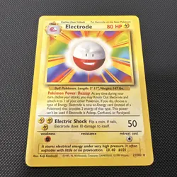Electrode - 21/102 - Pokemon Base Set Unlimited Rare Card WOTC HP - Image 2