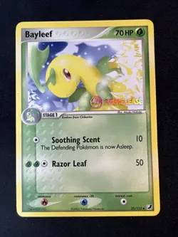 Bayleef Prerelease 35/115 Stamped Nintendo Unseen Forces Pokemon - Image 1