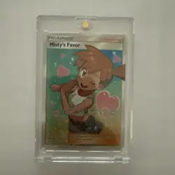 Pokemon Misty's Favor Full Art Card Sun & Moon Unified Minds LP EBAY AUTHENTICAT - Image 1