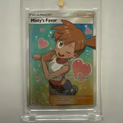Pokemon Misty's Favor Full Art Card Sun & Moon Unified Minds LP EBAY AUTHENTICAT - Image 2
