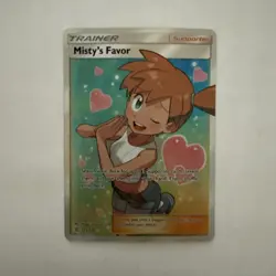 Pokemon Misty's Favor Full Art Card Sun & Moon Unified Minds LP EBAY AUTHENTICAT - Image 3