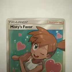 Pokemon Misty's Favor Full Art Card Sun & Moon Unified Minds LP EBAY AUTHENTICAT - Image 4