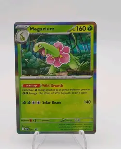 Pokemon Mega Evolution Promos Meganium Stamped Prerelease Promo - Image 1