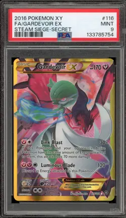Pokemon Gardevoir EX XY Steam Siege Secret Rare #116 PSA 9 Mint - Image 1