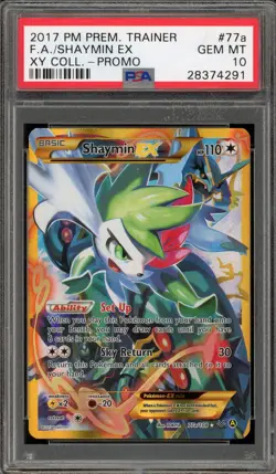 Pokemon Shaymin EX XY Premium Trainer Coll. Full Alt Art Promo #77a PSA 10 - Image 1