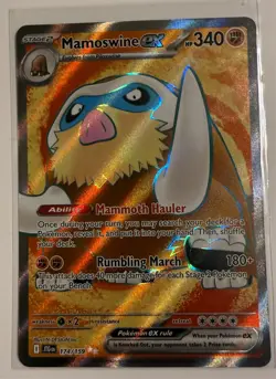 Mamoswine EX 174/159 Ultra Rare Journey Together Pokemon Near Mint - Image 1