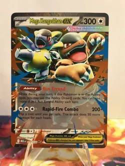 Pokemon TCG Mega Evolution Mega Kangaskhan EX 104/132 Double Rare MINT - Image 1