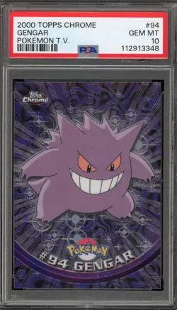 Pokemon Topps Chrome Gengar #94 PSA 10 Gem Mint - Image 1