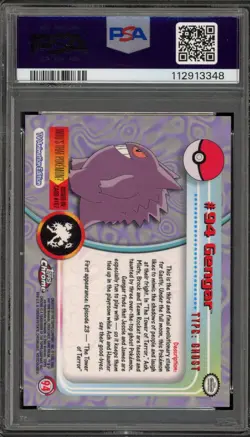 Pokemon Topps Chrome Gengar #94 PSA 10 Gem Mint - Image 2