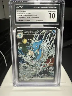 CGC Gem Mint 10 Kingdra ex 131 Pokemon Black Star Promo - Image 1