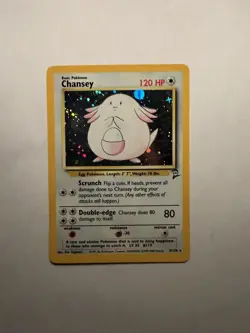 Pokemon TCG Chansey Base Set 2 Holo Unlimited Holo Rare 3/102 WOTC 1999 Vintage - Image 1