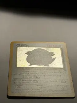 Pokemon TCG Chansey Base Set 2 Holo Unlimited Holo Rare 3/102 WOTC 1999 Vintage - Image 2