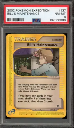 Pokemon Bill's Maintenance Expedition #137 PSA 8 - Image 1