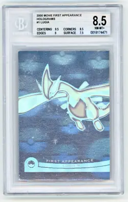 Pokemon 2000 Movie First Appearance Holograms #1 Lugia BGS 8.5 HIGH SUBGRADES - Image 1