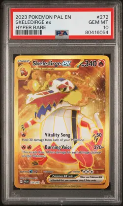 Skeledirge Ex Gold Hyper Rare Pokemon Pal Paldea Evolved 272/193 PSA 10 - Image 1
