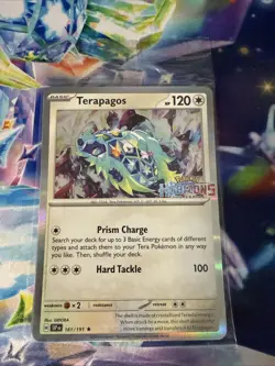 Terapagos - 161/191 Holo Horizons Stamp | Pokemon | SEALED - Image 1