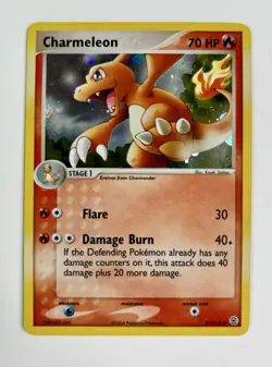 Charmeleon 2004 Pokemon EX FireRed & LeafGreen Reverse Holo #31/112 * Light Play - Image 1