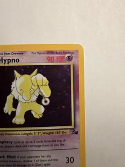 Pokemon TCG Fossil #8/62 Hypno Unlimited Holo WOTC - Image 5