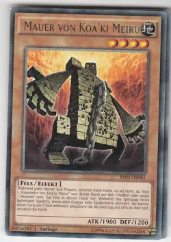 YU-GI-OH Mauer von Koa'ki Meiru Rare BP03-DE081 - Image 1