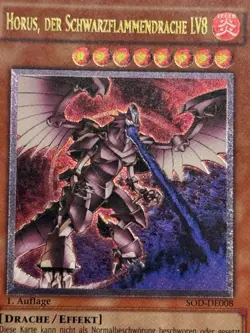 Yu-Gi-Oh! Horus, Der Schwarzflammendrache LV8 SOD-DE008 1. Auflage Ultimate Rare - Image 3