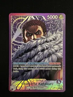 One Piece Charlotte Katakuri OP11-062 Leader Alt Art Fist Of Divine Speed ENG - Image 1