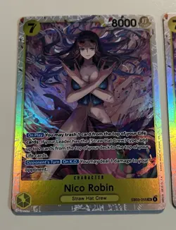 X2 One Piece Card Game TCG Nico Robin EB03-055 Heroines Edition FREE SHIPPING - Image 2