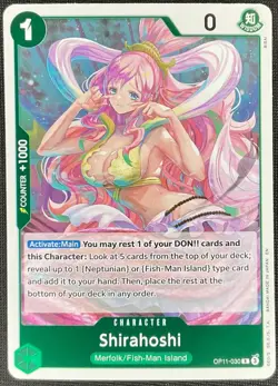 One Piece Shirahoshi OP11-030 A Fist of Divine Speed Rare NM - Image 1