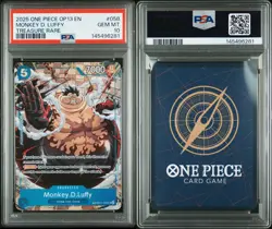 2025 ONE PIECE OP13-CARRYING ON HIS WILL TREASURE RARE MONKEY D. LUFFY PSA 10 - Image 1