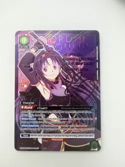 Signed UNION ARENA SAO Yuuki Parallel UEX06BT/SAO-2-069 SR** English NM-FRESH - Image 1