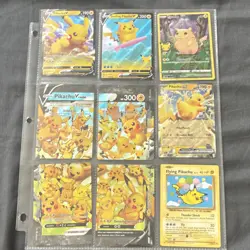 Pokemon Pikachu Card Lot 9 Cards Celebrations Promo Holo Pikachu V Surfing V - Image 1