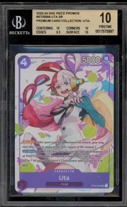 One Piece CCG Uta Premium Card Coll. Promo ST05-004 BGS 10 Pristine - Image 1