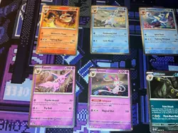 Prismatic Evolutions Cosmos Holo Promo Cards Full Set Of 8 Eeveelutions Umbreon - Image 2