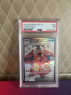 Pokemon TCG Charizard EX Obsidian Flames Ultra Rare Card 215/197 PSA 7 - Image 1
