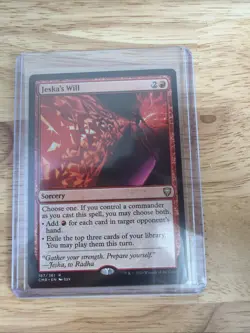 2020 Wizards Of The Coast Magic The Gathering Jeska’s Will Card - Image 1